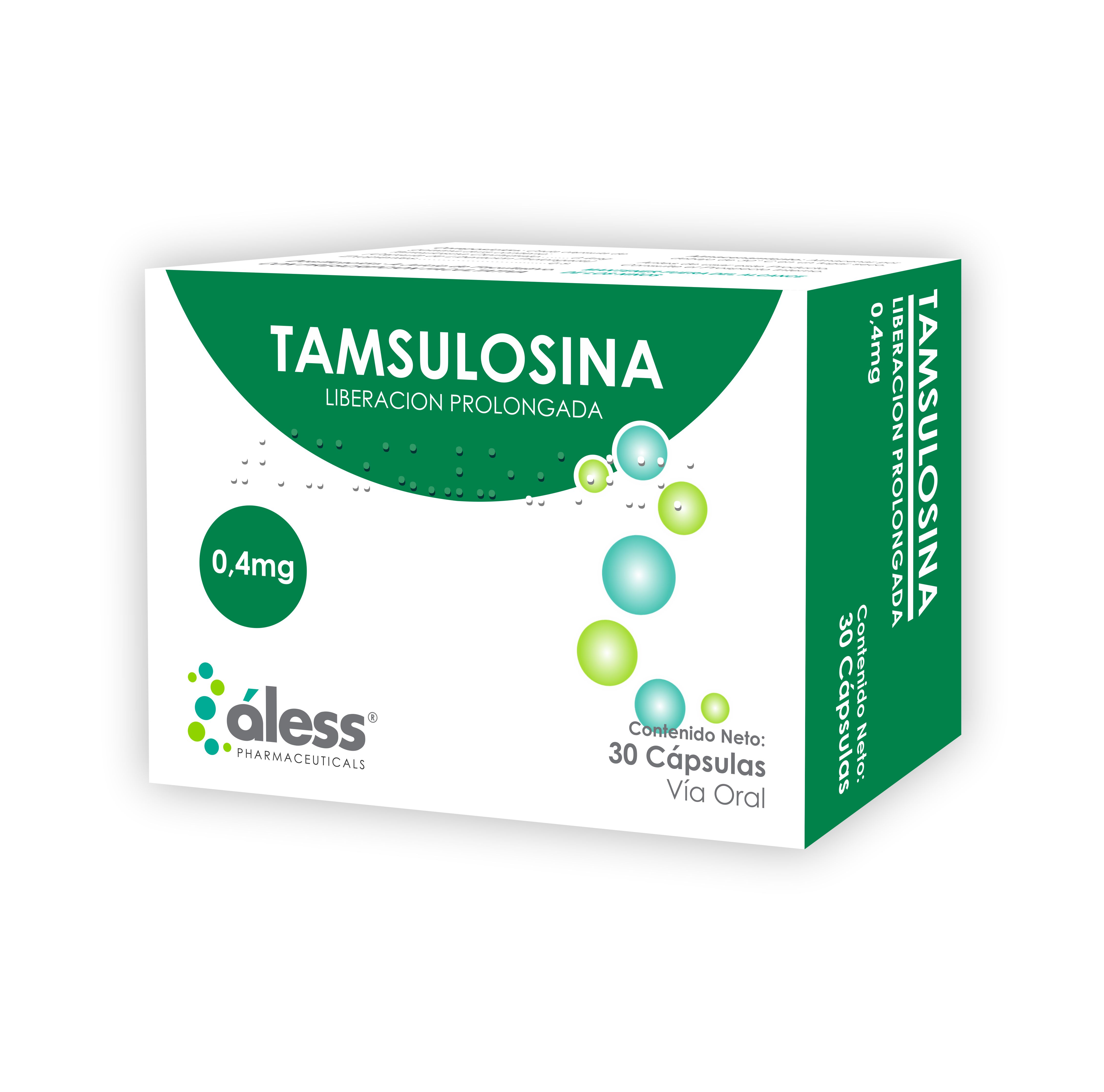 TAMSULOSINA  0.4 MG X 30 CAP ALESS