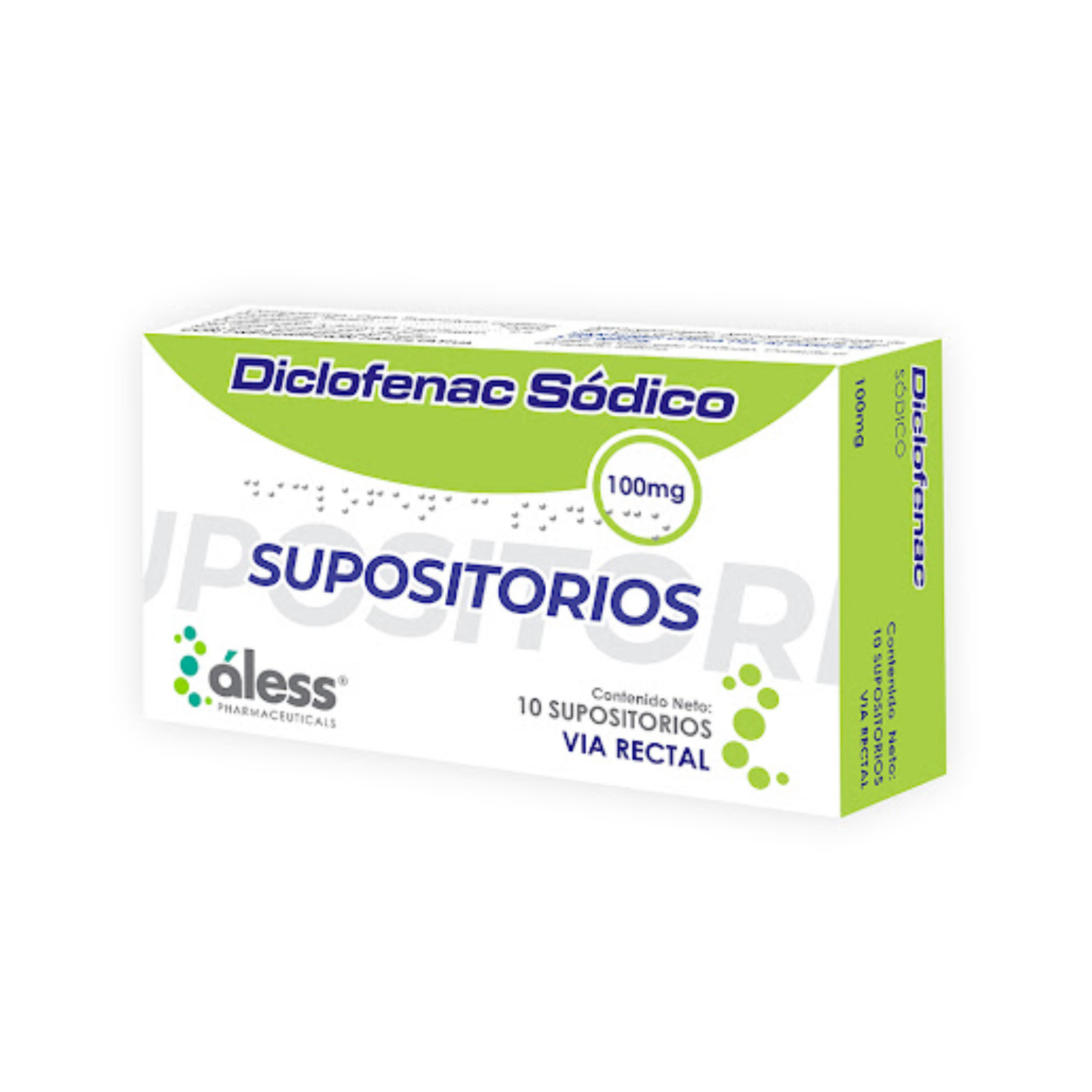 DICLOFENAC SOD SUPOSITORIOS 100 MG X 10 ALESS