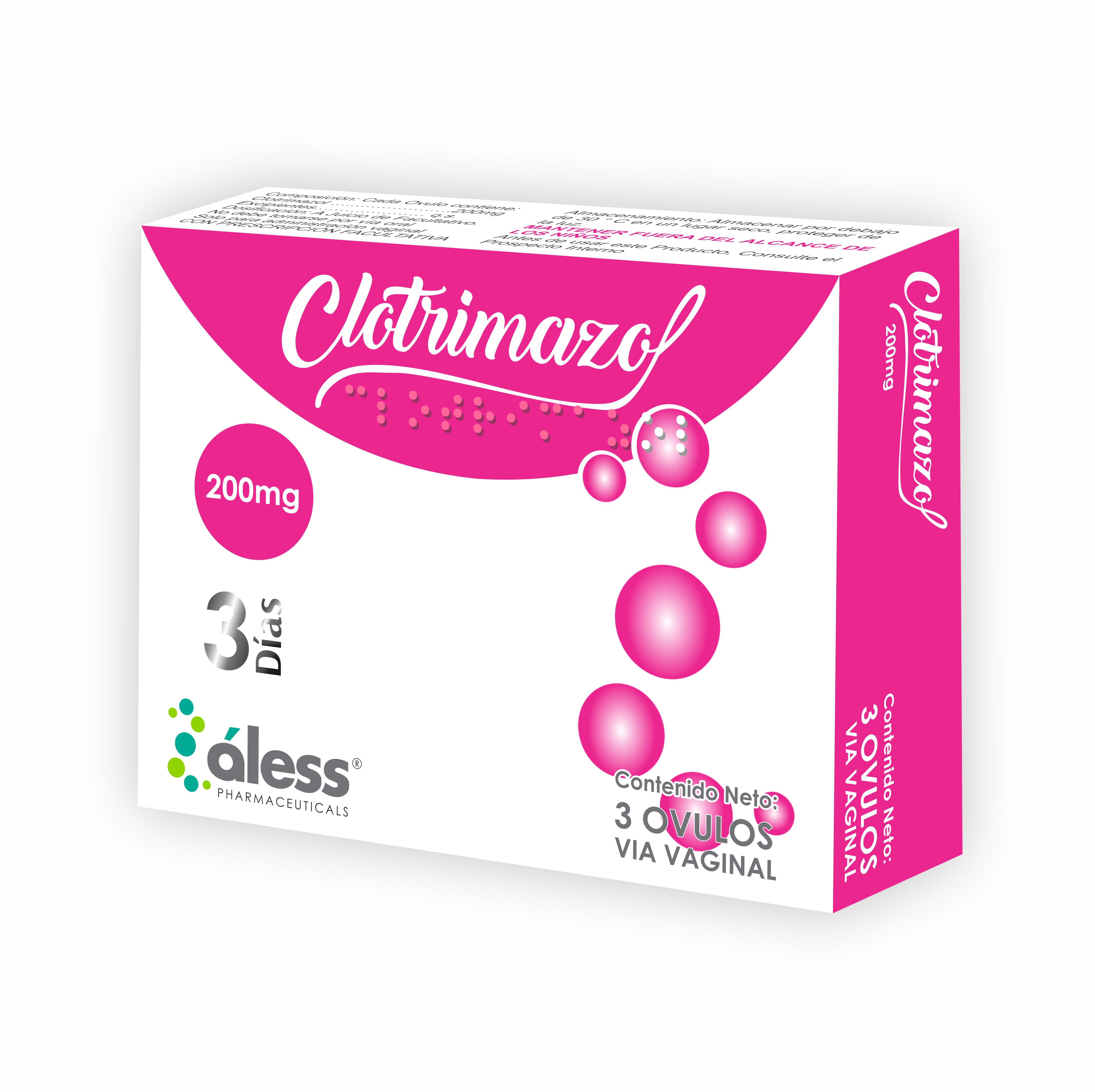 CLOTRIMAZOL OVULO 200 MG X 3 DIAS ALESS