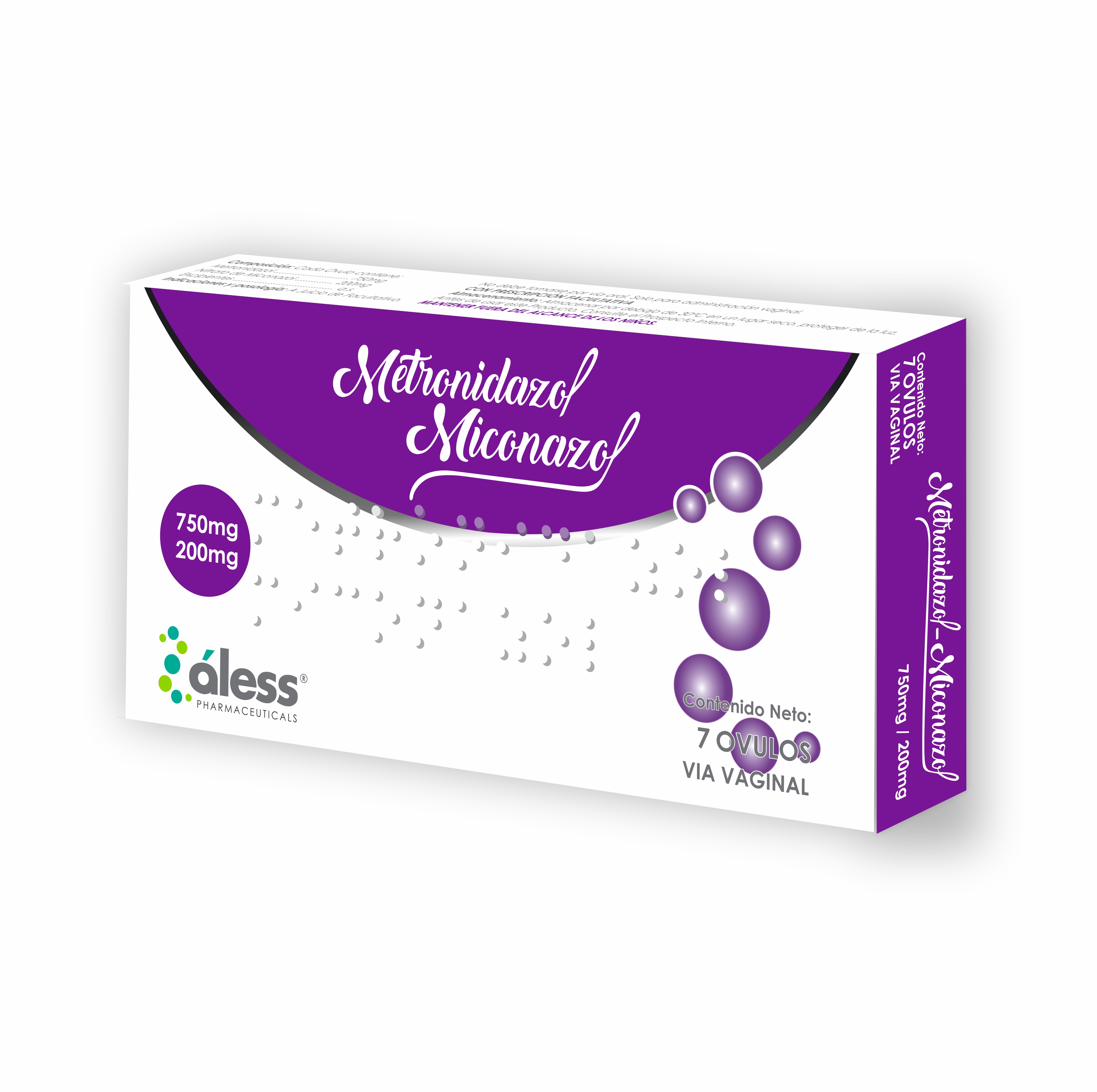 METRONIDAZOL MICONAZOL OVULOS 750/200 MG X 7 ALESS