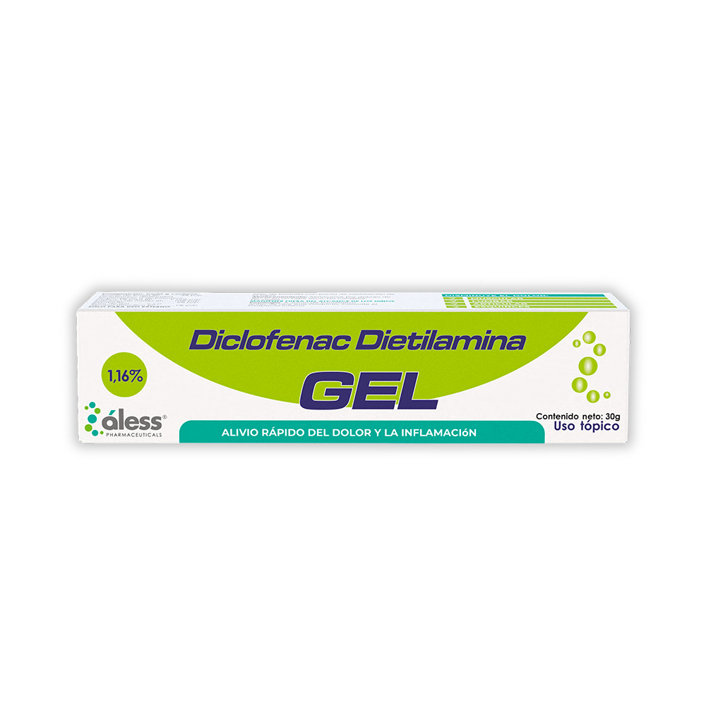 DICLOFENAC DIETILAMINA GEL 1.16 % X 30 GR ALESS