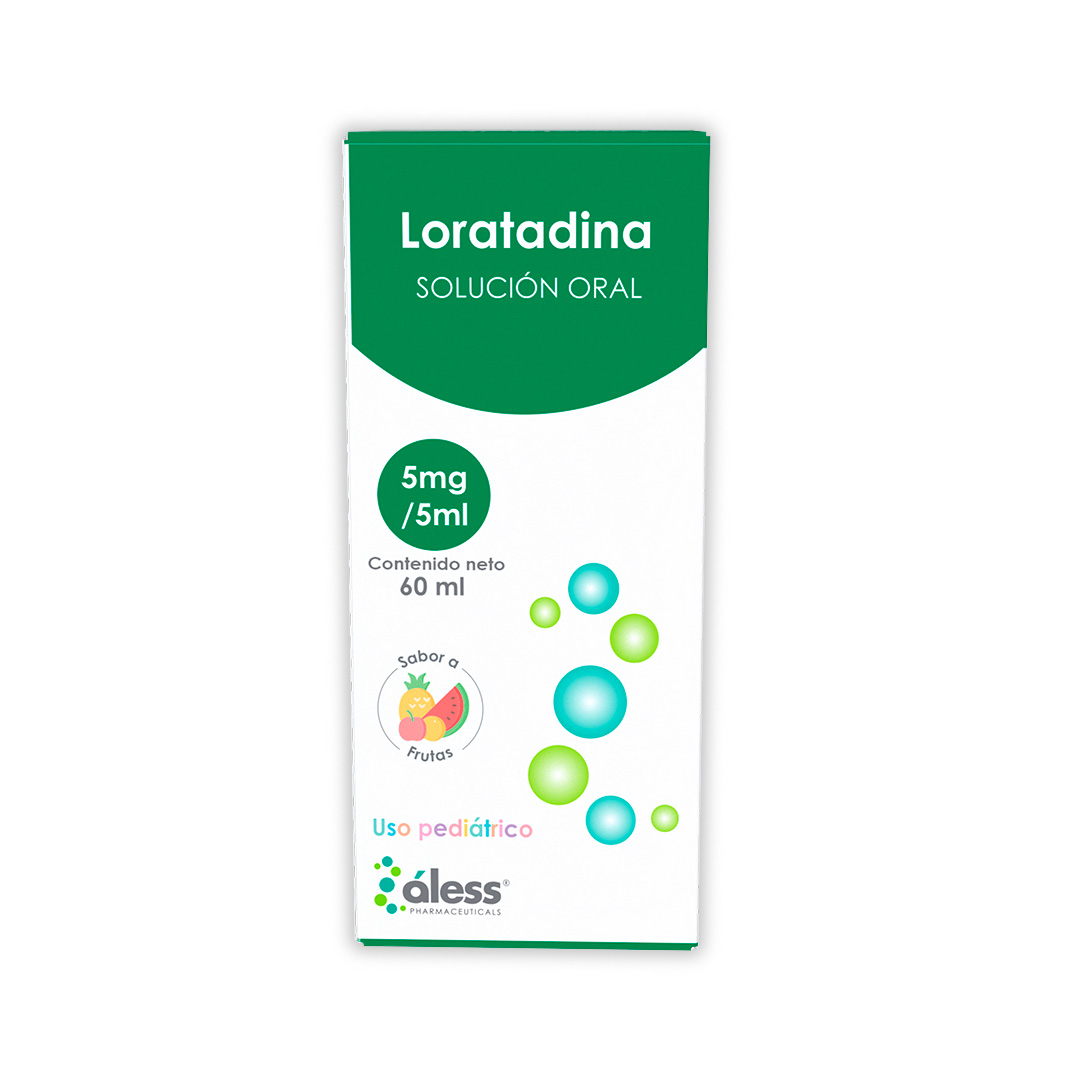 LORATADINA SOLUCION ORAL 5 MG X 60 ML ALESS