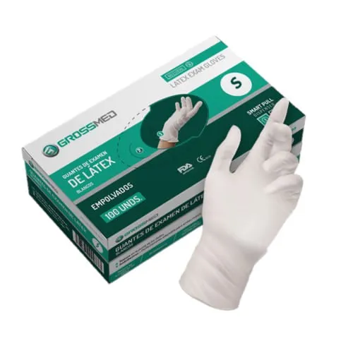 GUANTES DE LATEX TALLA S  X 100 GIDAGUS