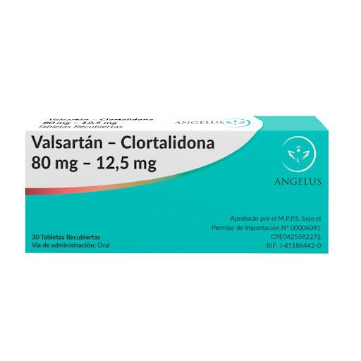 VALSARTAN CLORTALIDONA 80/12.5 MG X 30 TAB ANGELUS
