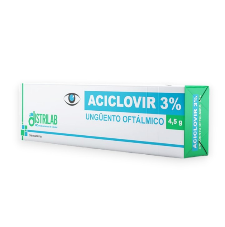 ACICLOVIR UNG OFTALMICO AL 3% X 4.5 GR DISTRILAB