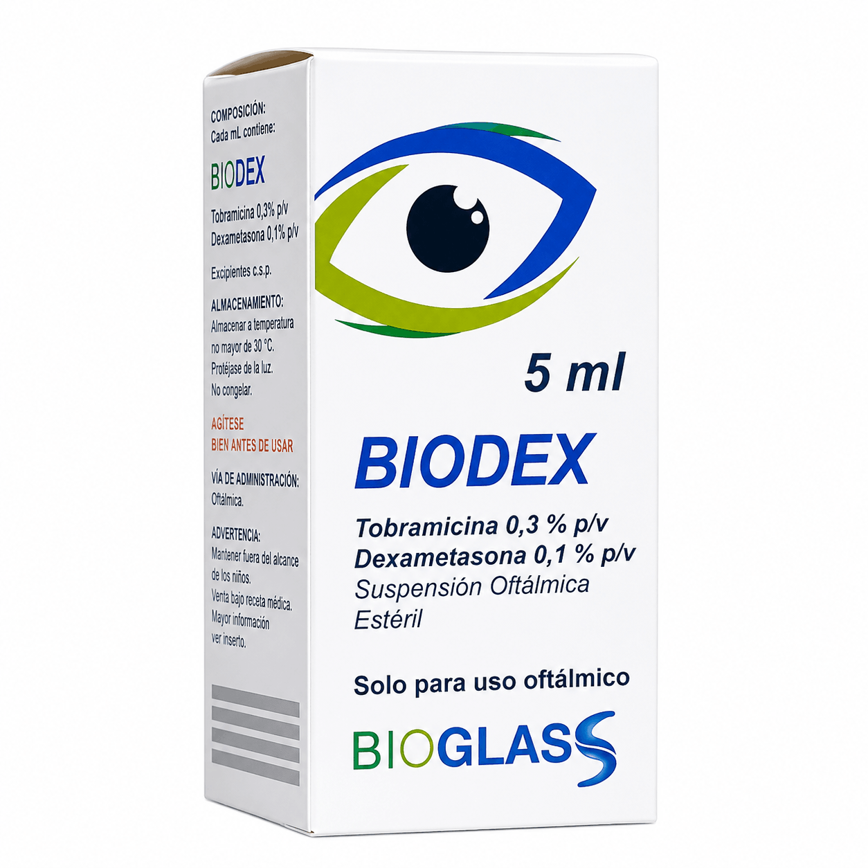 BIODEX SOL OFT 0.3%+0.1% X 5 ML BIOGLASS