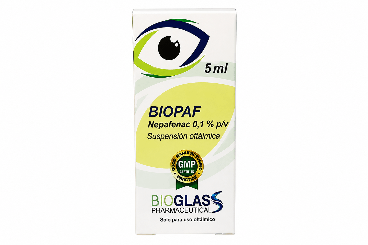 BIOPAF SOL OFT 0.1% X 5 ML BIOGLASS