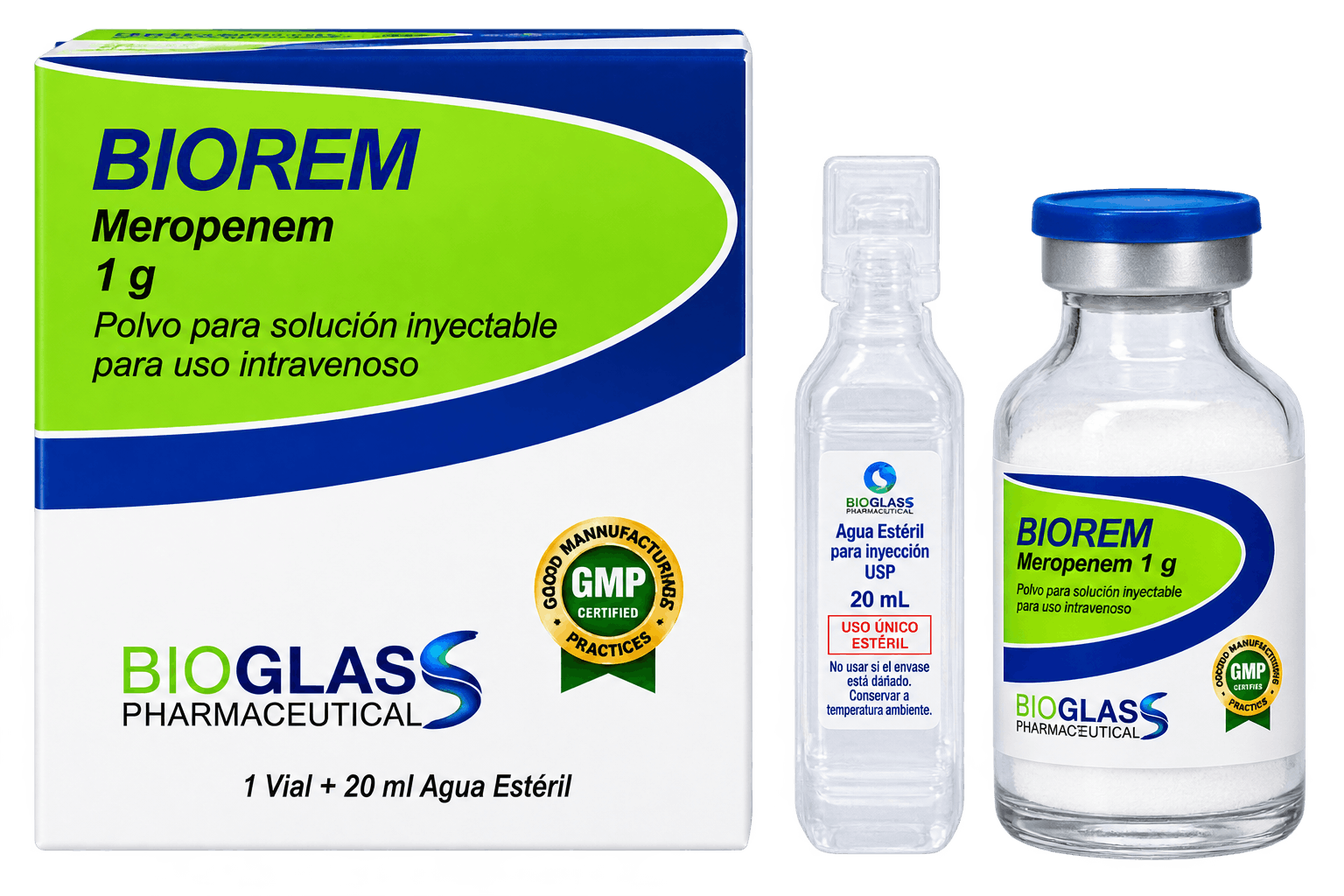  BIOREM ( MEROPENEM ) 1G BIOGLAS