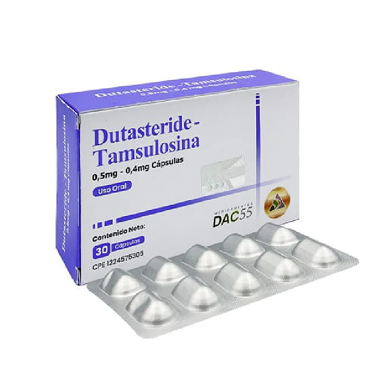 DUTASTERIDE+TAMSULOSINA CAP 0.5MG/0.4MG X 30 DAC55