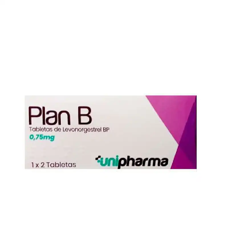 PLAN B 0.75 MG X 2 TAB EMERGENCIA UNIPHARMA