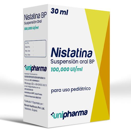 NISTATINA SUSP ORAL PED 100.000 UI/ ML X 30 ML UNIPHARMA