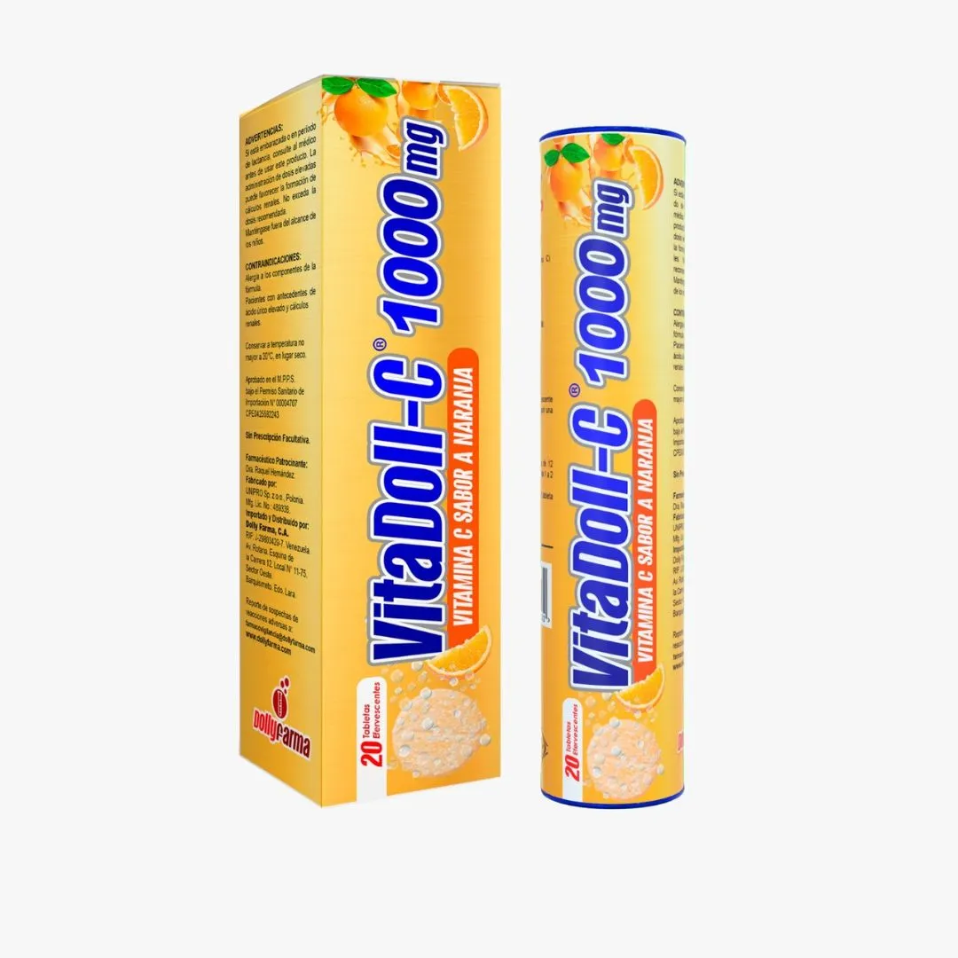 VITADOLL C TAB EFERVESCENTE 1000 MG X 20 DOLLYFARMA