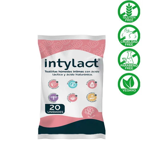 TOALLAS HUMEDAS INTYLAC FLORAL X 20