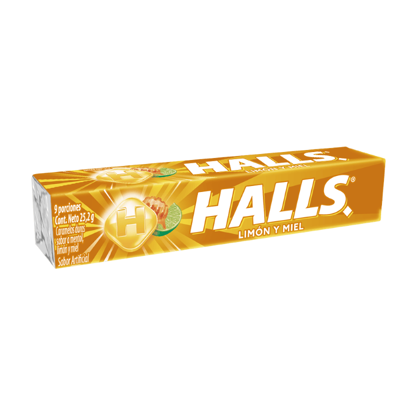 HALLS MIEL Y LIMON  X 9