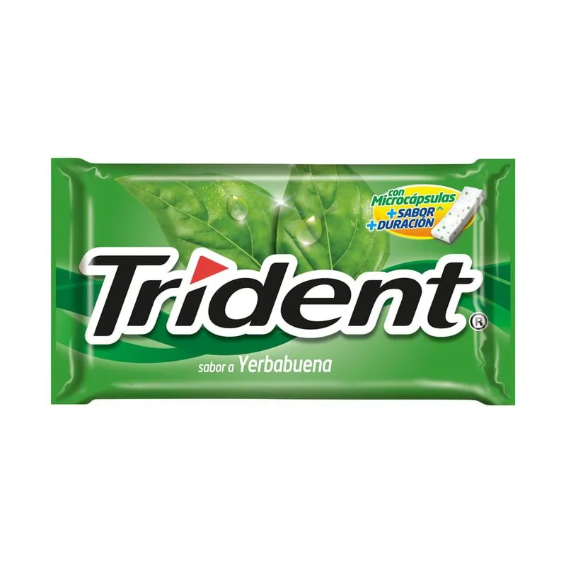 TRIDENT HIERBABUENA X 5 CHICLES
