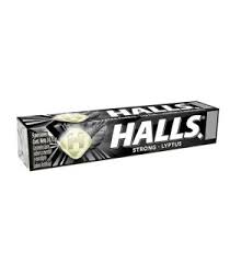 HALLS EXTRA FUERTE NEGRO X 9 CARAMELOS