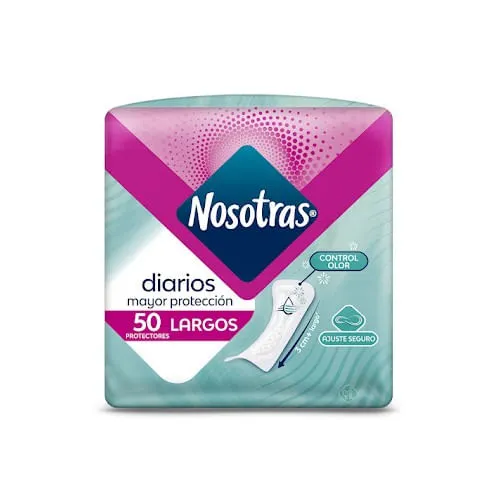 NOSOTRAS PROTECTORES DIARIOS LARGOS X 50