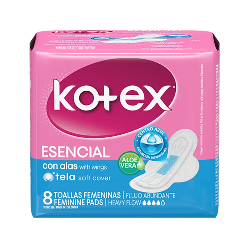 TOALLAS KOTEX ESENCIAL X 8