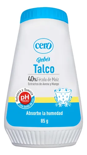 TALCO CERO BEBES FECULA MAIZ AVENA MANGO X 85 GR