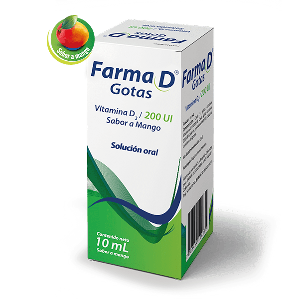 FARMA D GOTAS SABOR A MANGO 2000 UI  X 10 ML FARMA