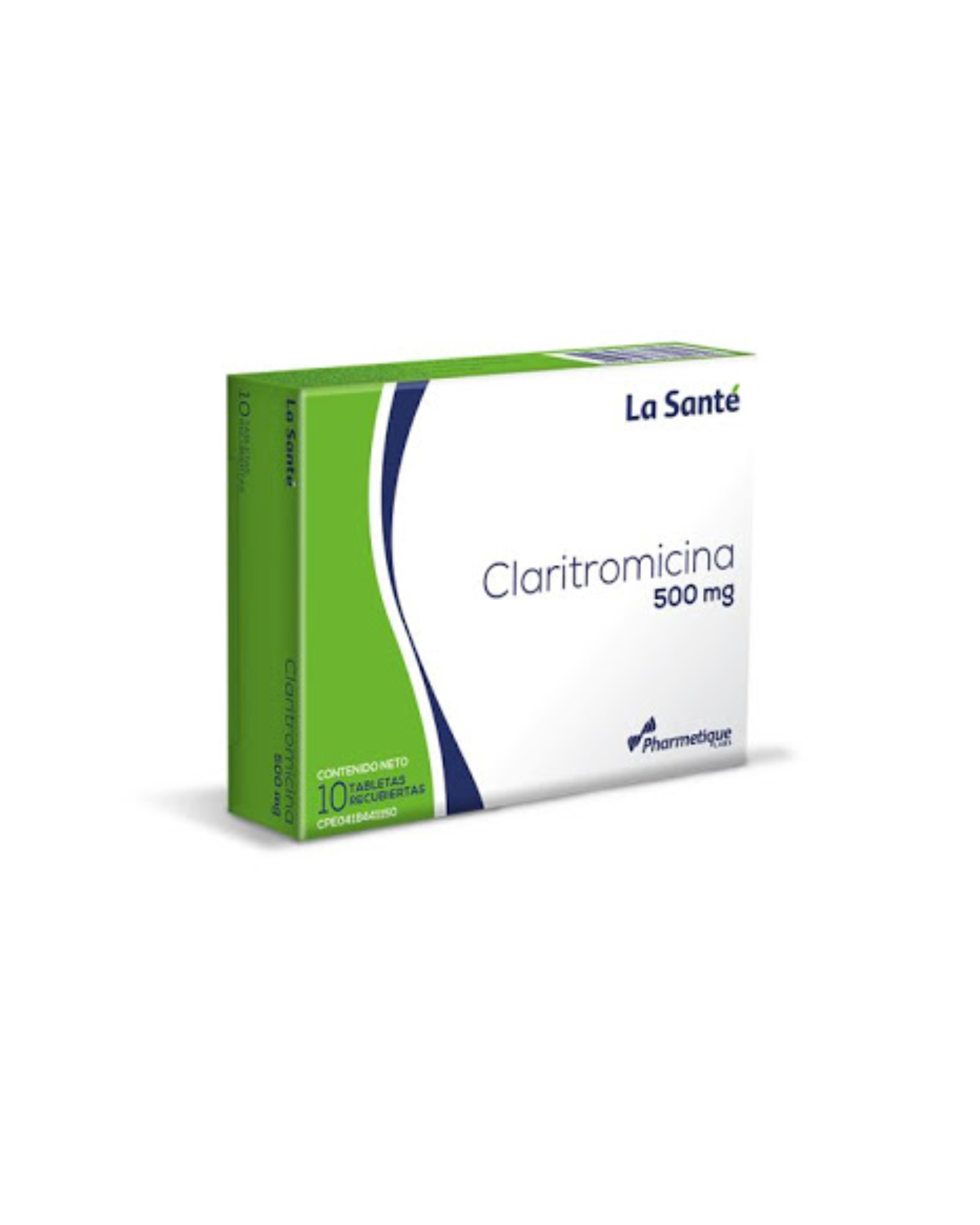 CLARITROMICINA 500 MG X 10 COMP LA SANTE