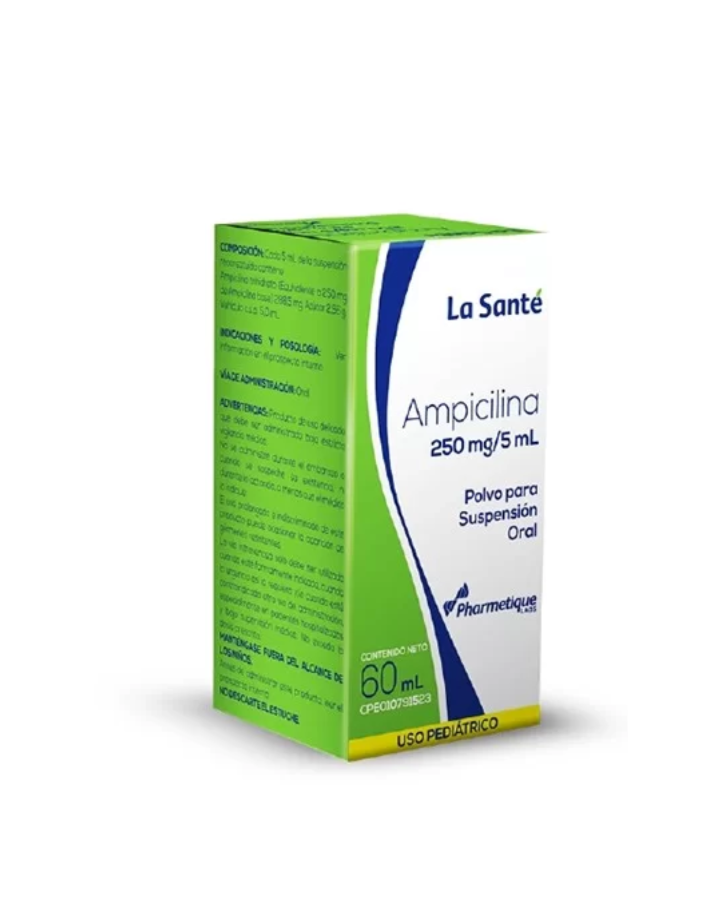 AMPICILINA SUSP 250 MG X 60 ML LA SANTE