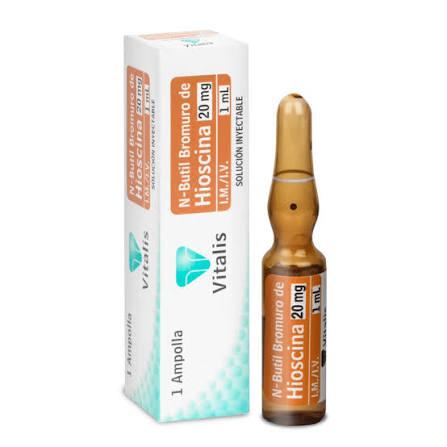 N-BUTIL BROMURO HIOSCINA 20 MG/ML I.M. I.V. X 1 AMP VITALIS