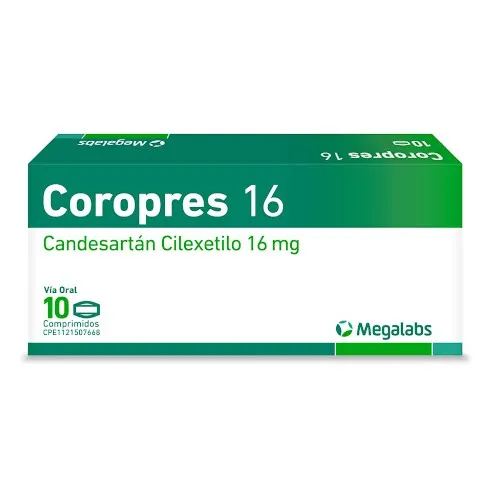 COROPRES 16 MG X 10 COMP MEGALABS
