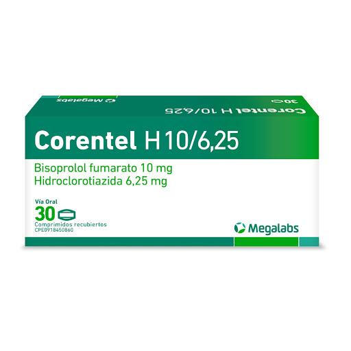 CORENTEL H 10/6.25 MG X 30 COMP REC MEGALABS