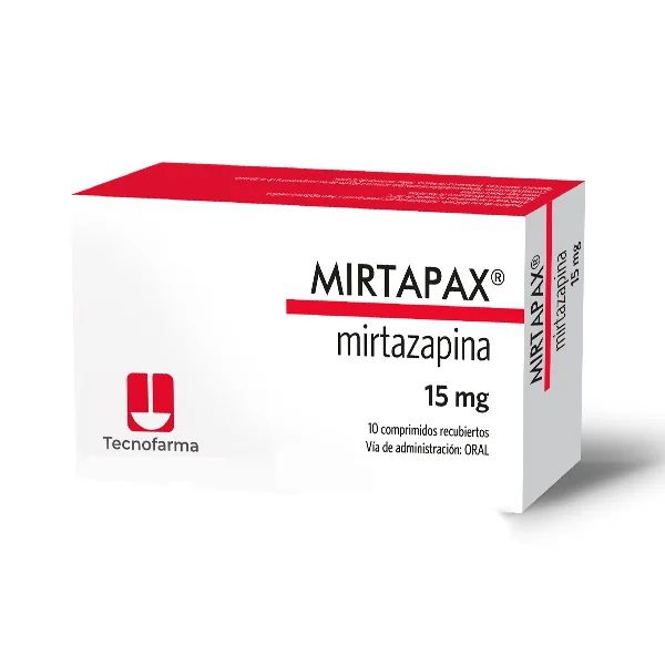 MIRTAPAX 15 MG X 10 COMP TECNOFARMA ADIUM