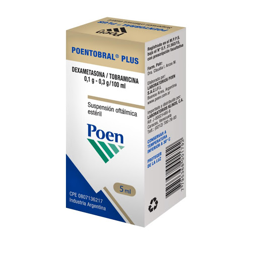POENTOBRAL PLUS SOL OFT X 5 ML POEN MEGALABS