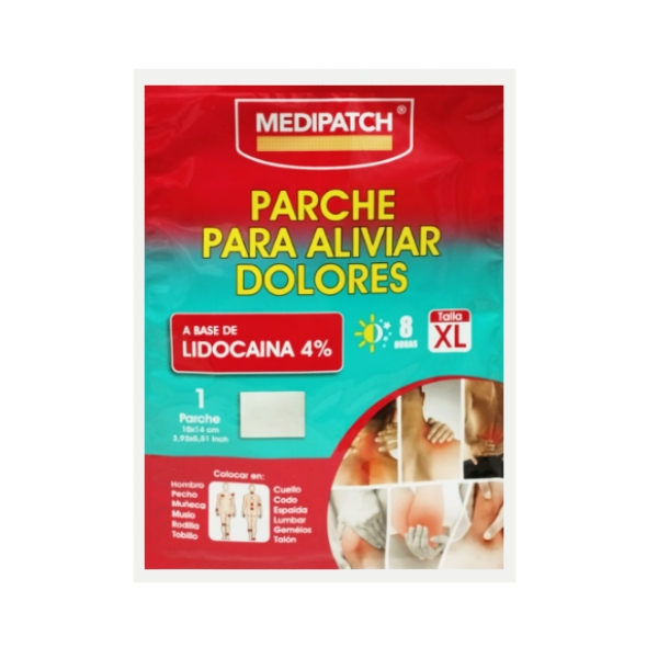 PARCHE A BASE DE LIDOCAINA TALLA L X 1 MEDIPATCH
