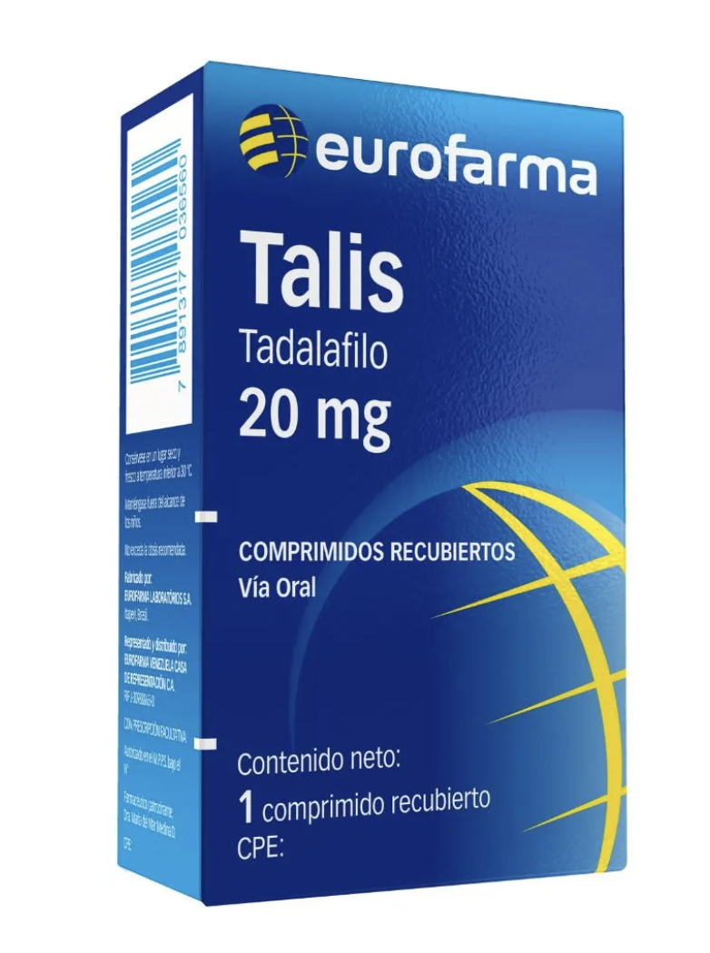 TALIS 20 MG X 1 COMP EUROFARMA