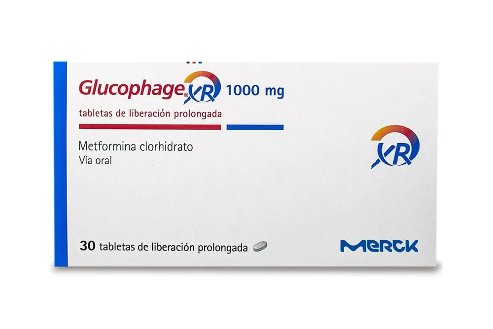 GLUCOPHAGE XR 1000 MG X 30 TAB MERCK