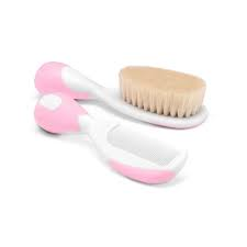 CEPILLO Y PEINE CHICCO ROSADO 0M+