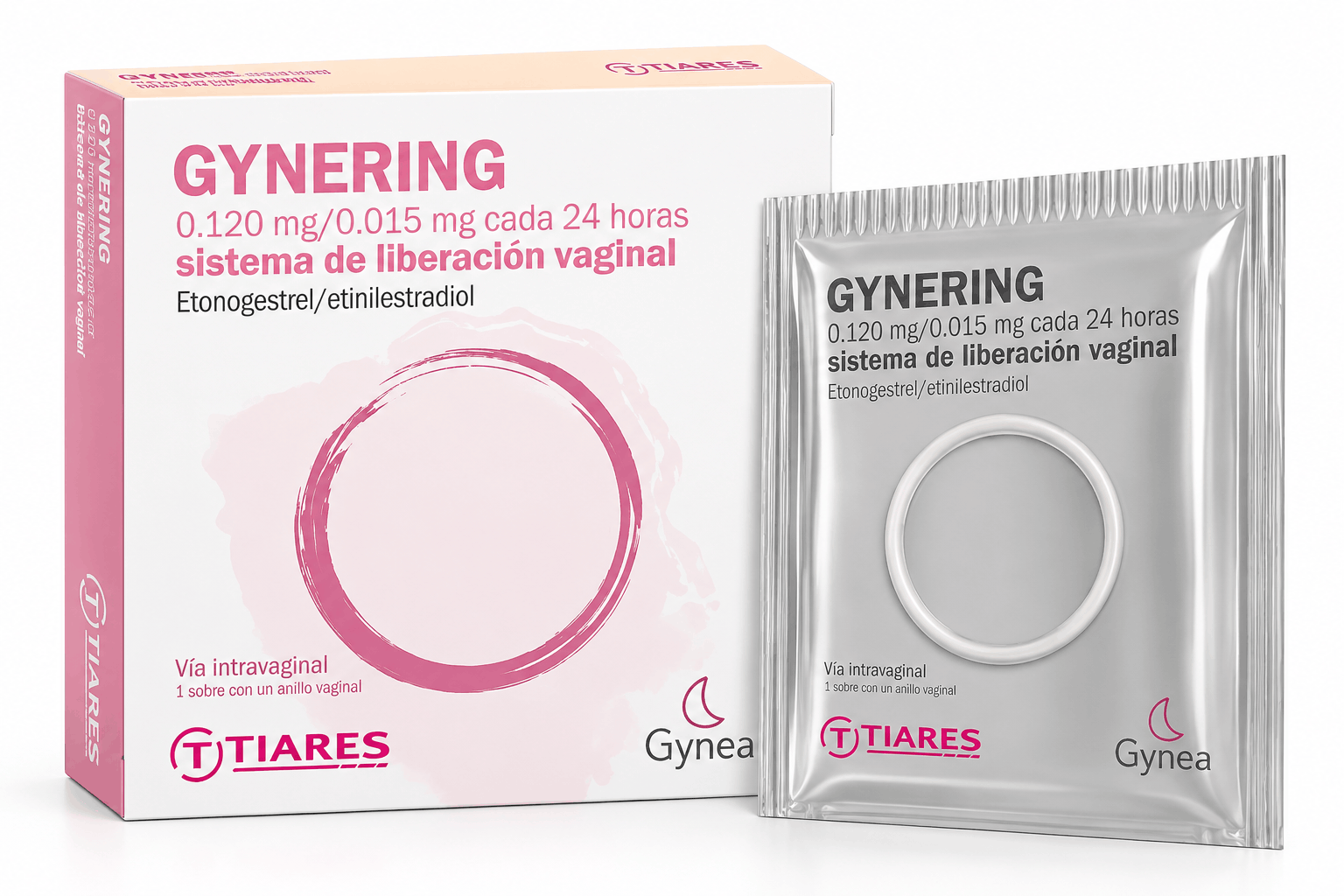 GYNERING 0.12MG/0.015 MG X 1 ANILLO TIARES