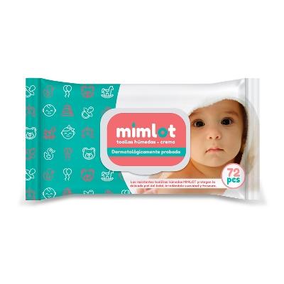 TOALLAS HUMEDAS MIMLOT ALOE VERA X 72