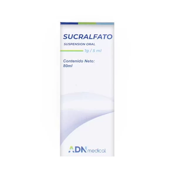 SUCRALFATO SUSP 1 GR /5 ML X 80 ML ADN MEDICAL