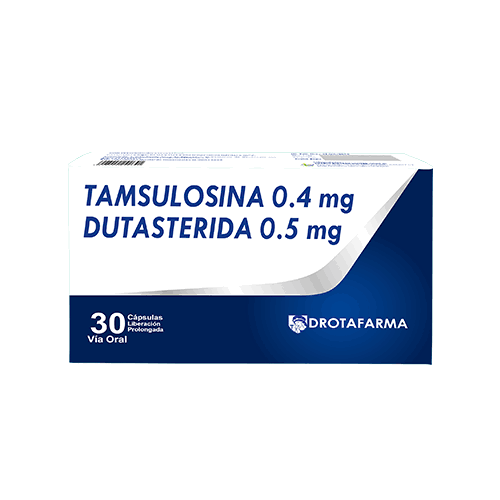 TAMSULOSINA + DUTASTERIDA 0.4/0.5 MG X 30 CAPSULAS DROTAFARMA