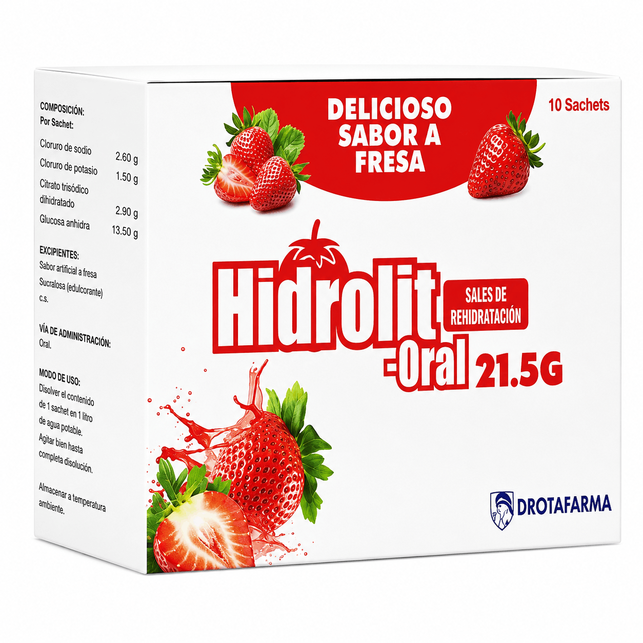 HIDROLIT 21.5G SABOR FRESA DROTAFARMA
