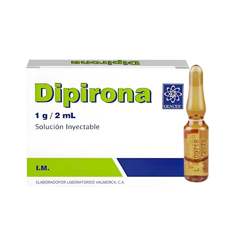 DIPIRONA  1GR / 2 ML I.M. X 1 AMP GENCER