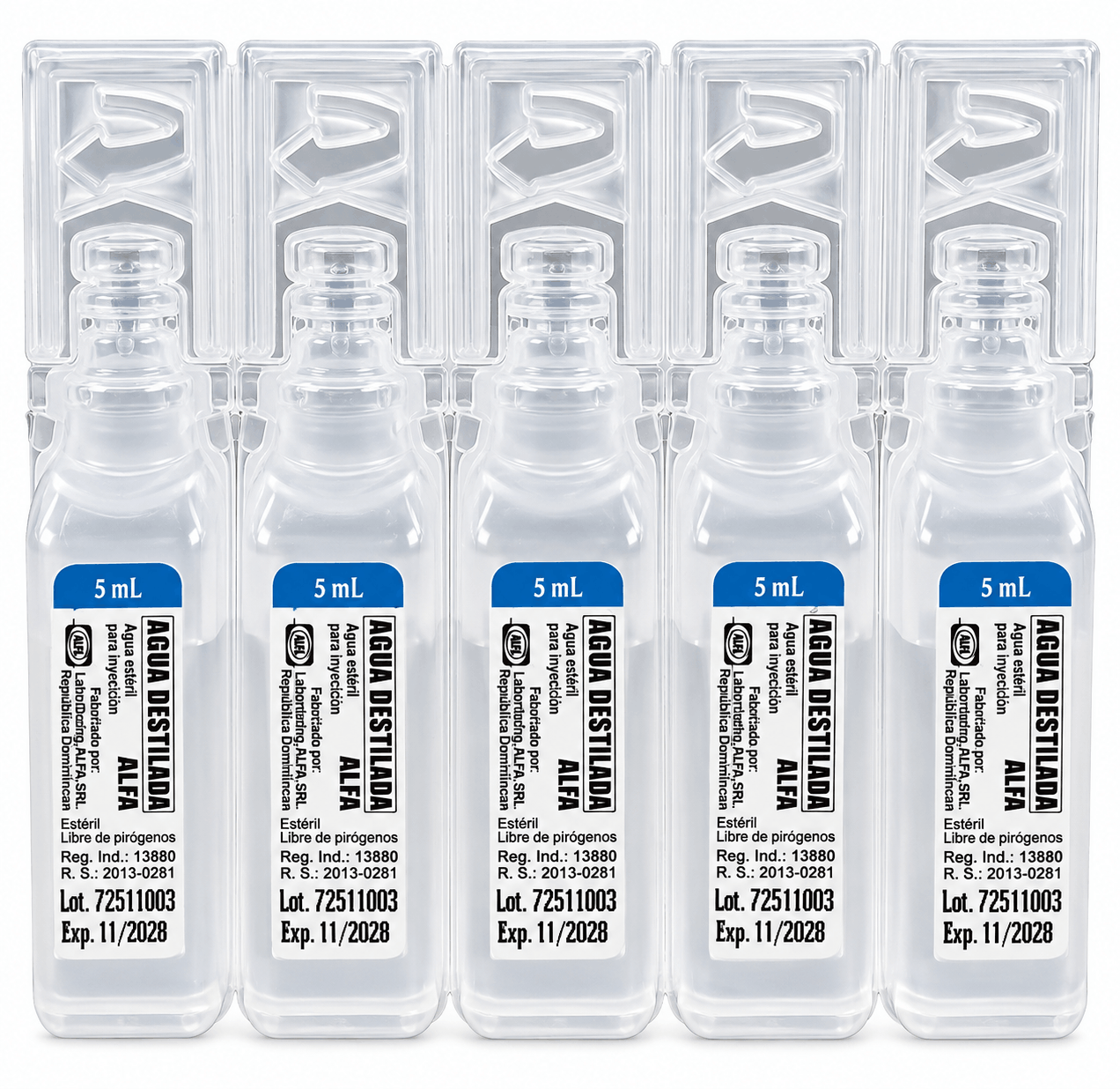 AGUA DESTILADA AMP  X 5 ML BC GROUP