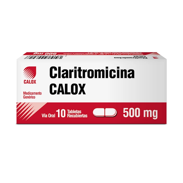 CLARITROMICINA 500 MG X 10 TAB CALOX