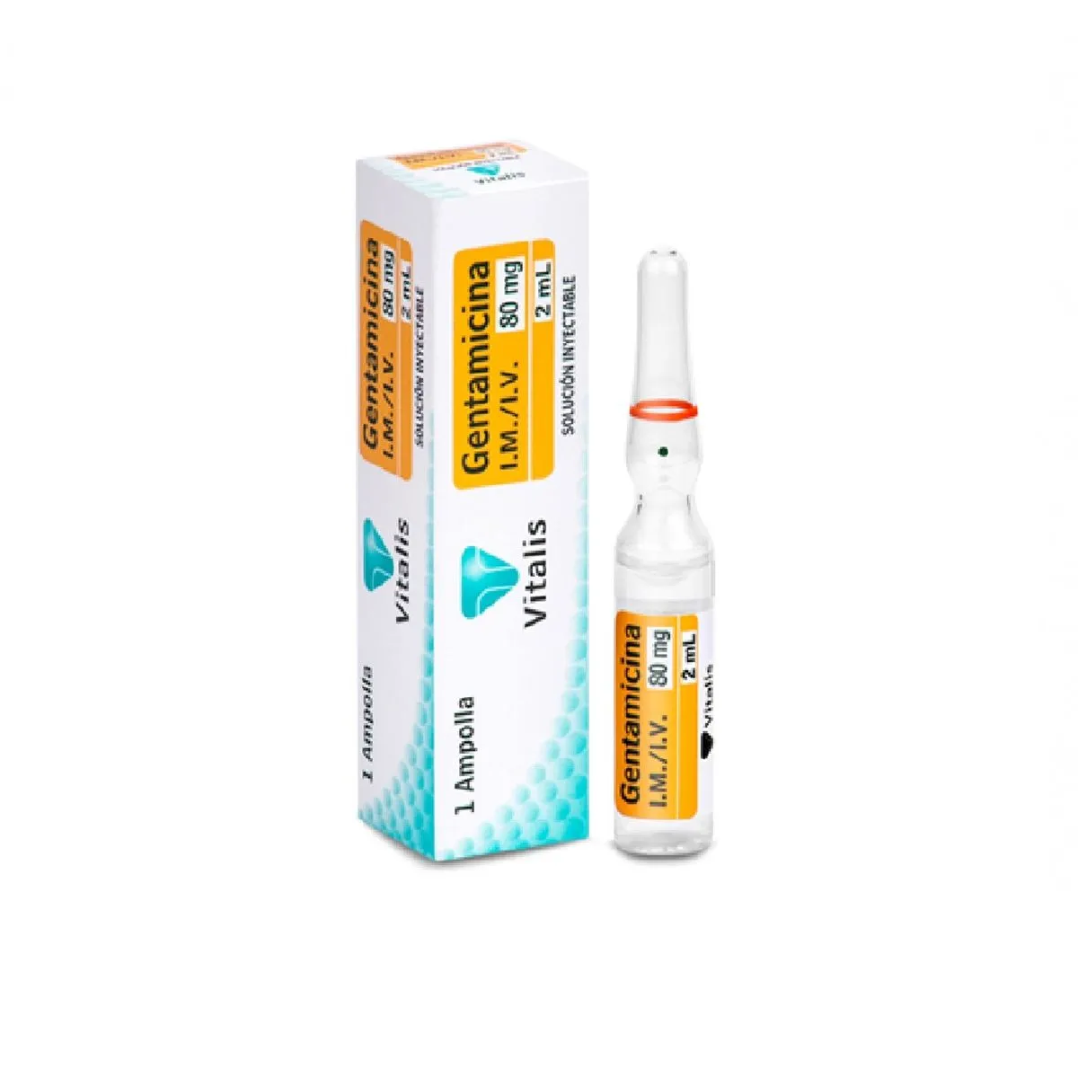 GENTAMICINA AMP 80MG /2ML. VITALIS