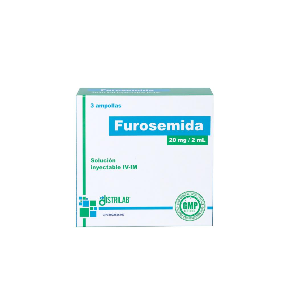 FUROSEMIDA AMP 20 MG/ 2ML X 1 DISTRILAB