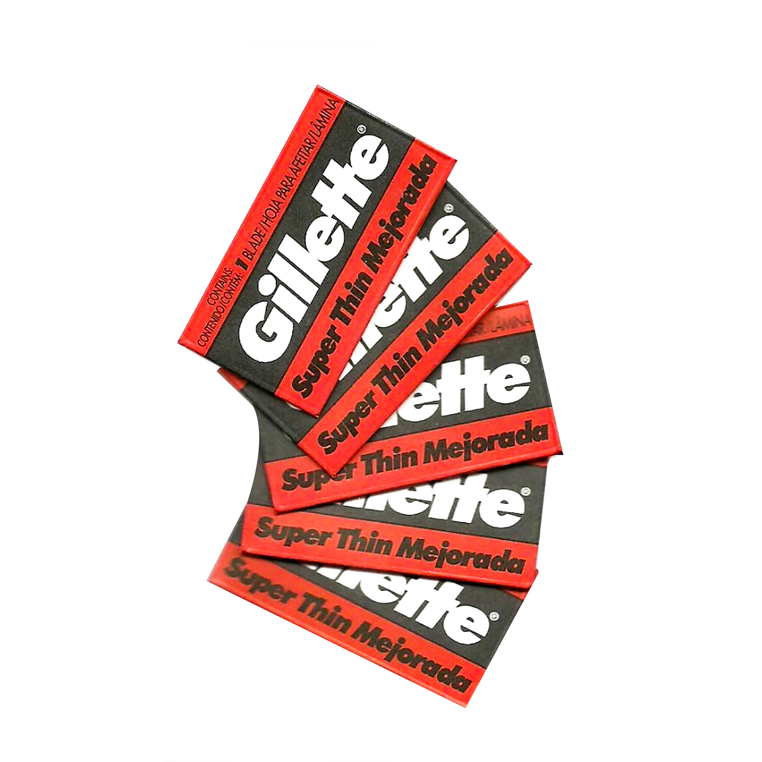 HOJILLAS GILLETTE. CAJITA X 5 UNIDADES