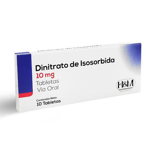 DINITRATO DE ISOSORBIDA 10 MG X 10 TAB H&M MEDICAL