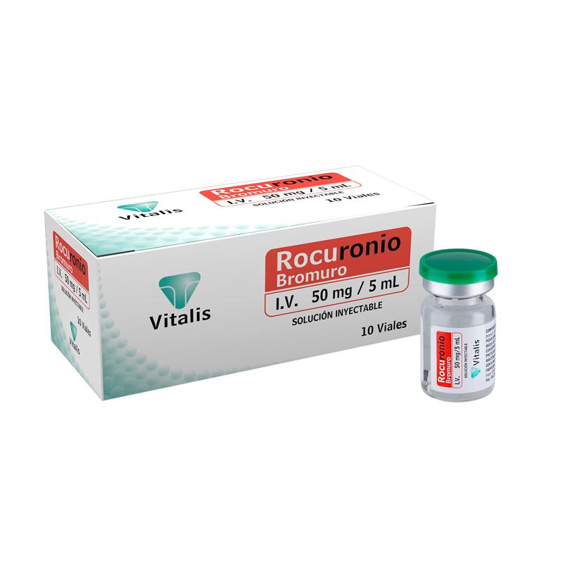 BROMURO DE ROCURONIO AMP 50MG/5ML VITALIS
