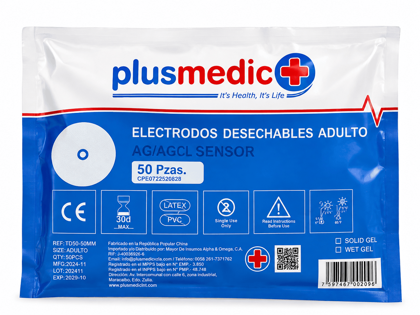 ELECTRODO ADULTO X 1 UNI