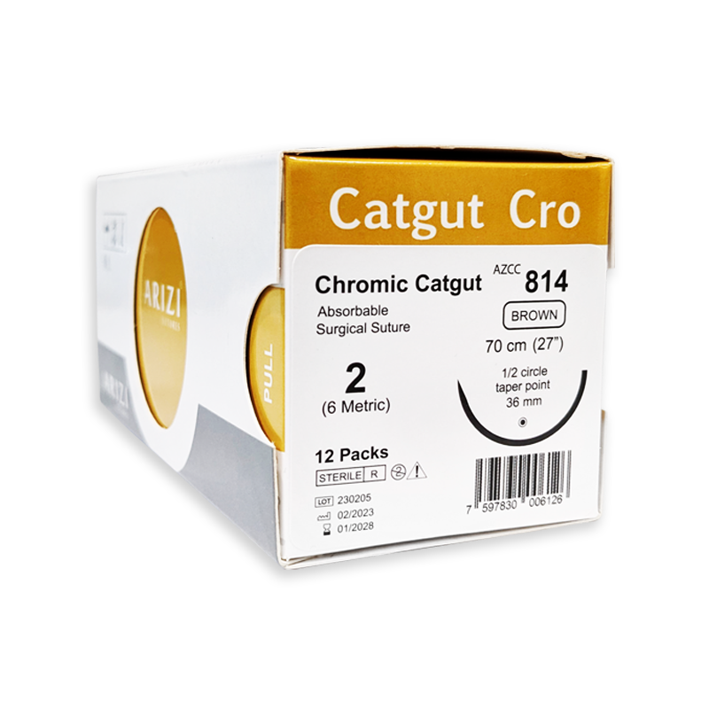 SUTURA CATGUT CROMICO 2 REF 814T